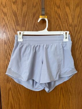 lavendar lululemon hotty hot shorts